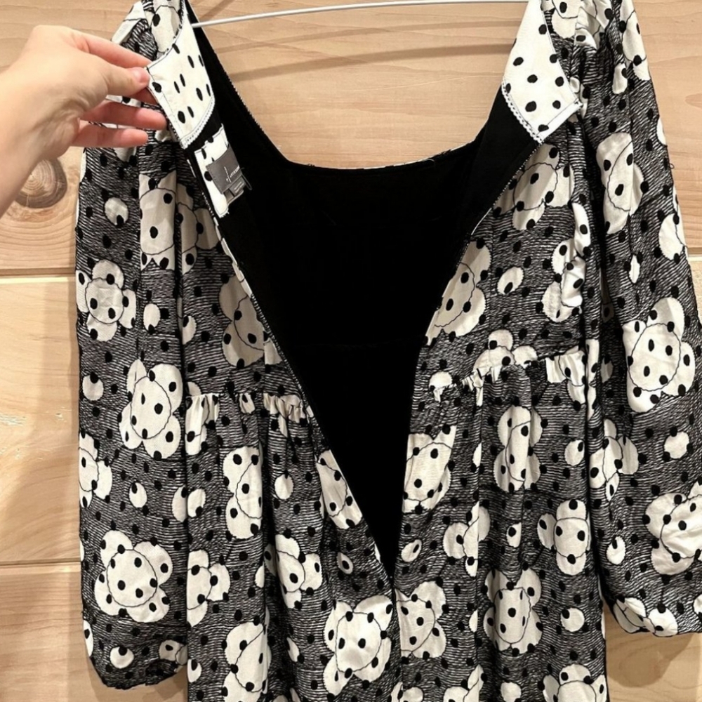 Anthropologie Retro Square Neck Babydoll Dress - Picture 6 of 16